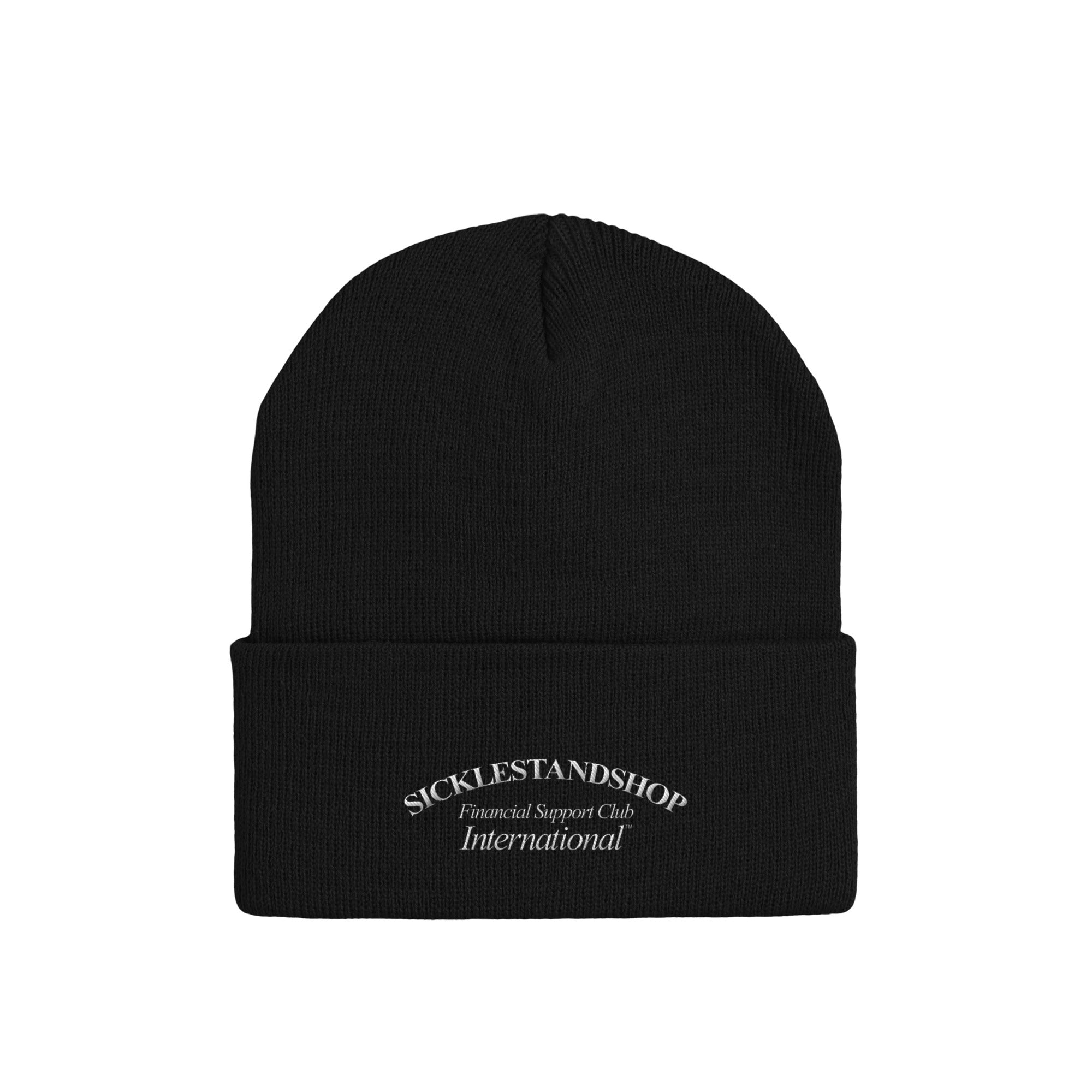 Financial Support Club Beanie black image
