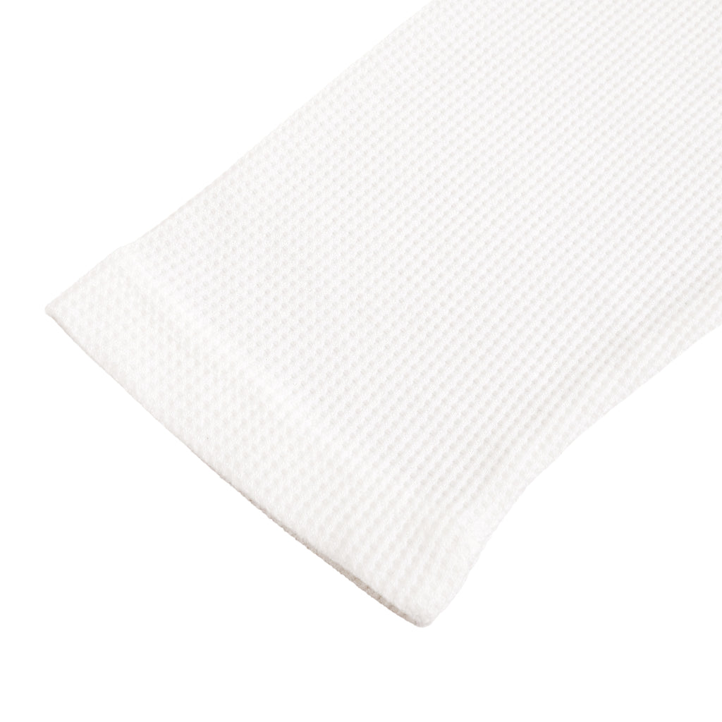 Camel Waffle Henley Neck white image