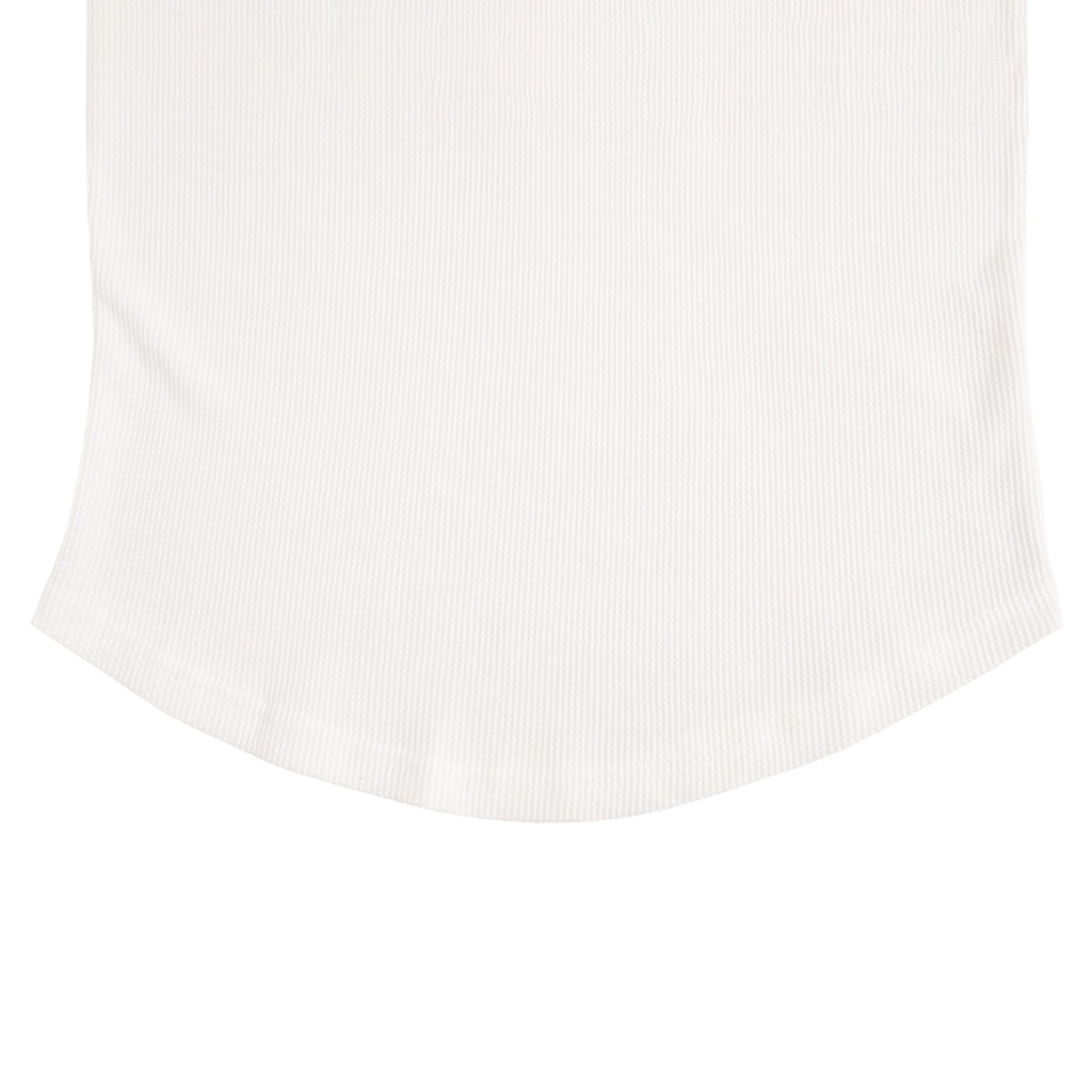 Camel Waffle Henley Neck white image