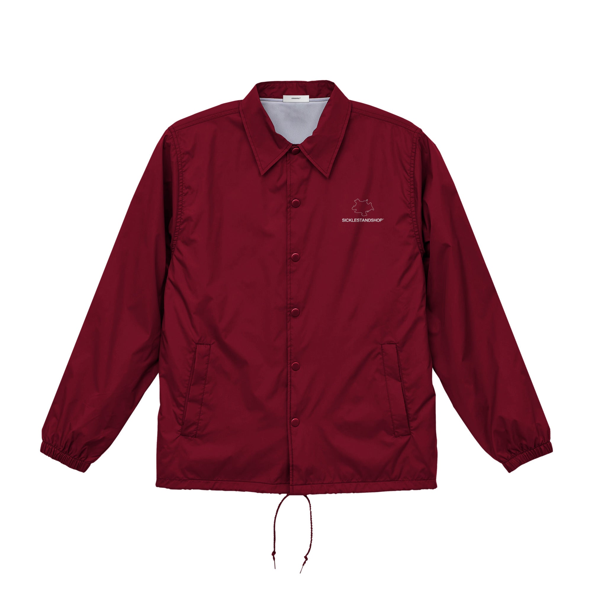 Topography Logo Coach Jacket burgundy image