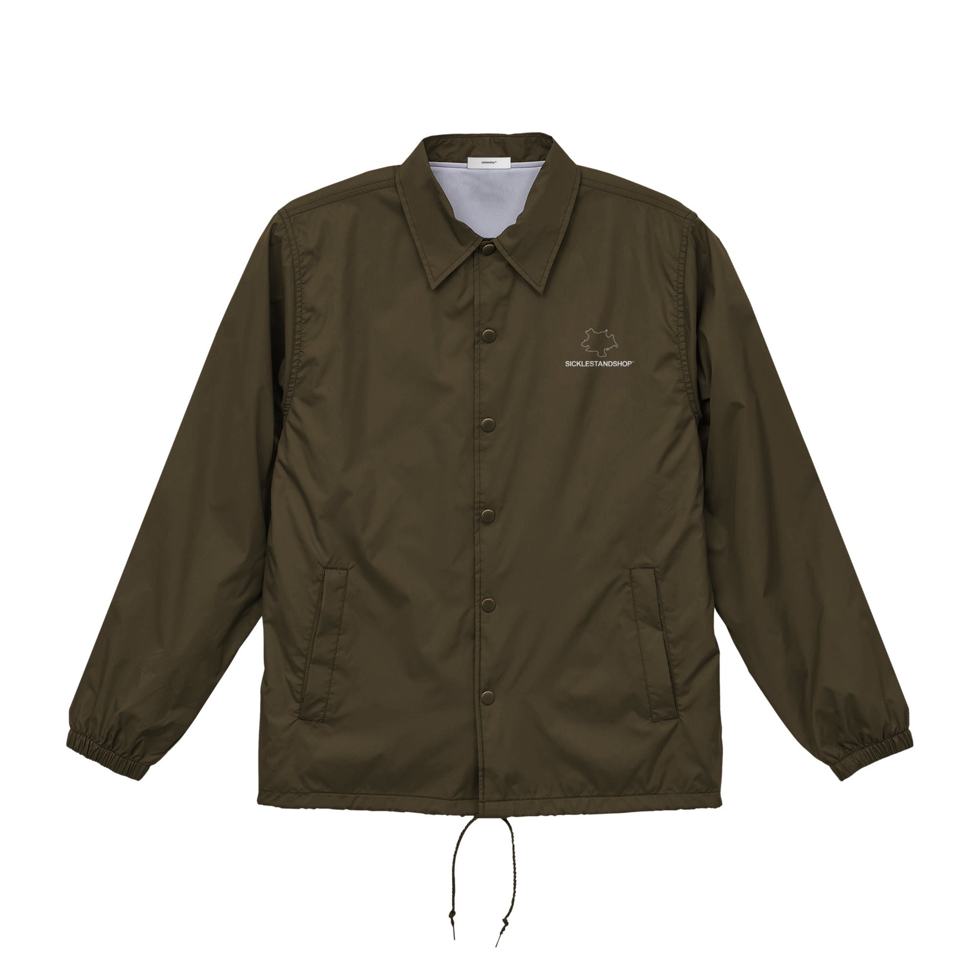 Topography Logo Coach Jacket seal-brown image