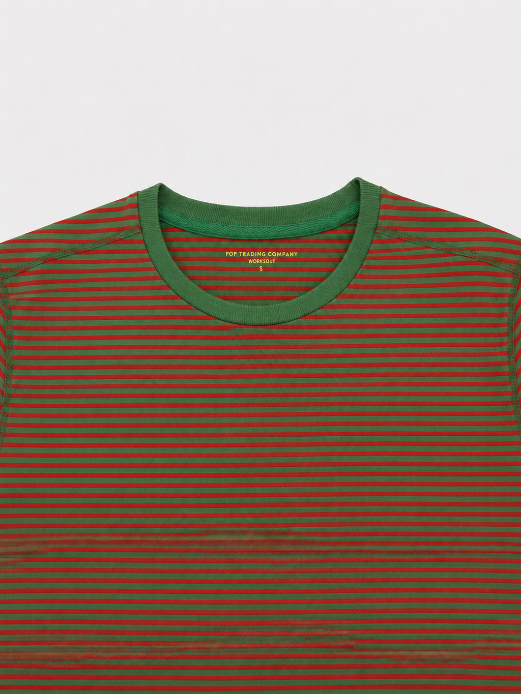 Pop Trading Company Pop Striped Logo T-Shirt "WORKSOUT Edition"